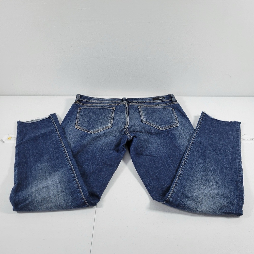 Kut From The Cloth Women's Jeans Toothpick Skinny‎ Raw Hem Size 10 Blue - Picture 2 of 11